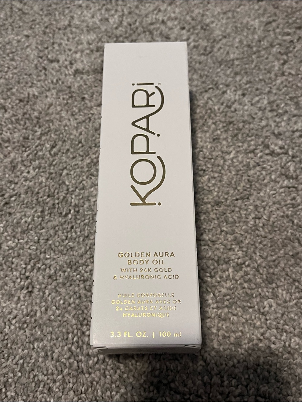 Kopari Golden Aura Body Oil
with 24K Gold & Hyaluronic Acid Full Size 3.3 oz